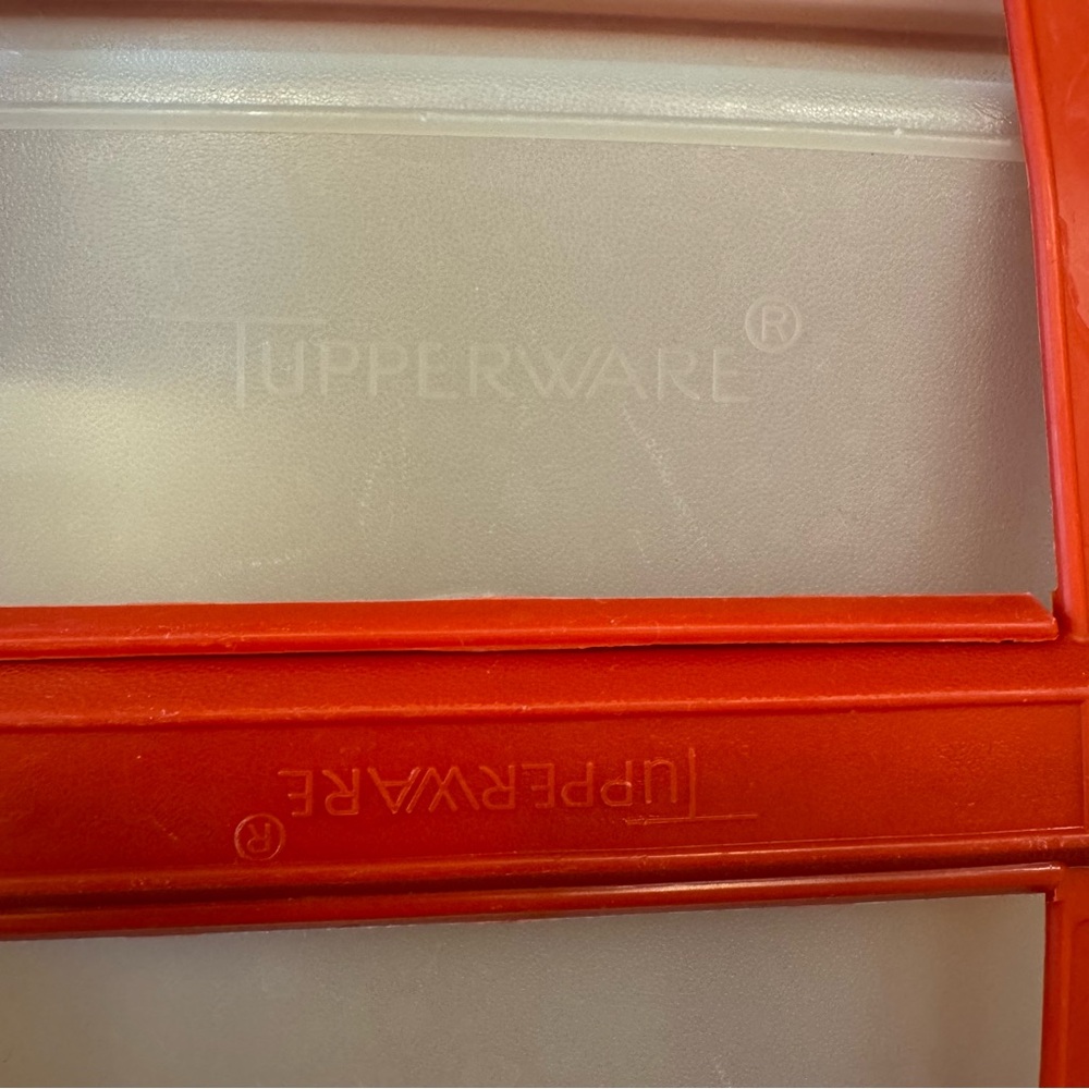 Vintage Tupperware Pack-N-Carry Lunch Box Complete Set - Orange 1970s - Picture 2 of 7